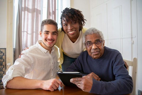 Seniors receiving support